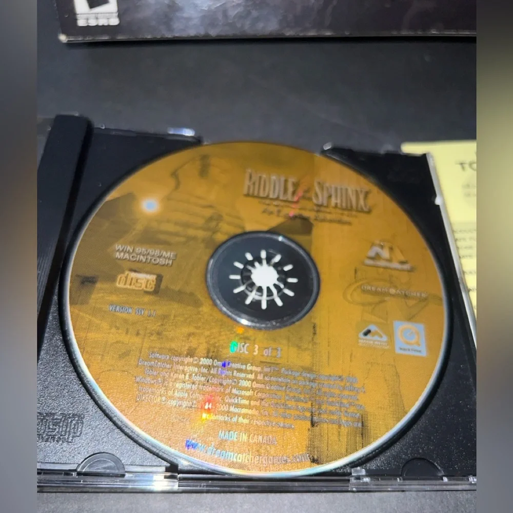 Riddle of the Sphinx: An Egyptian Adventure (PC, 2000) Big Box PC Game Complete